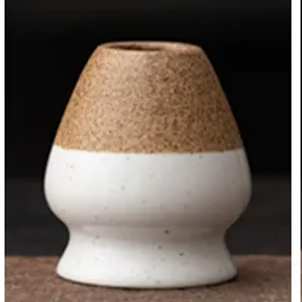 Rustic White glaze matcha whisk holder