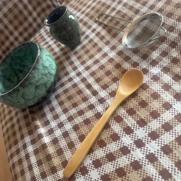 Cyan matcha set — unedited customer photo